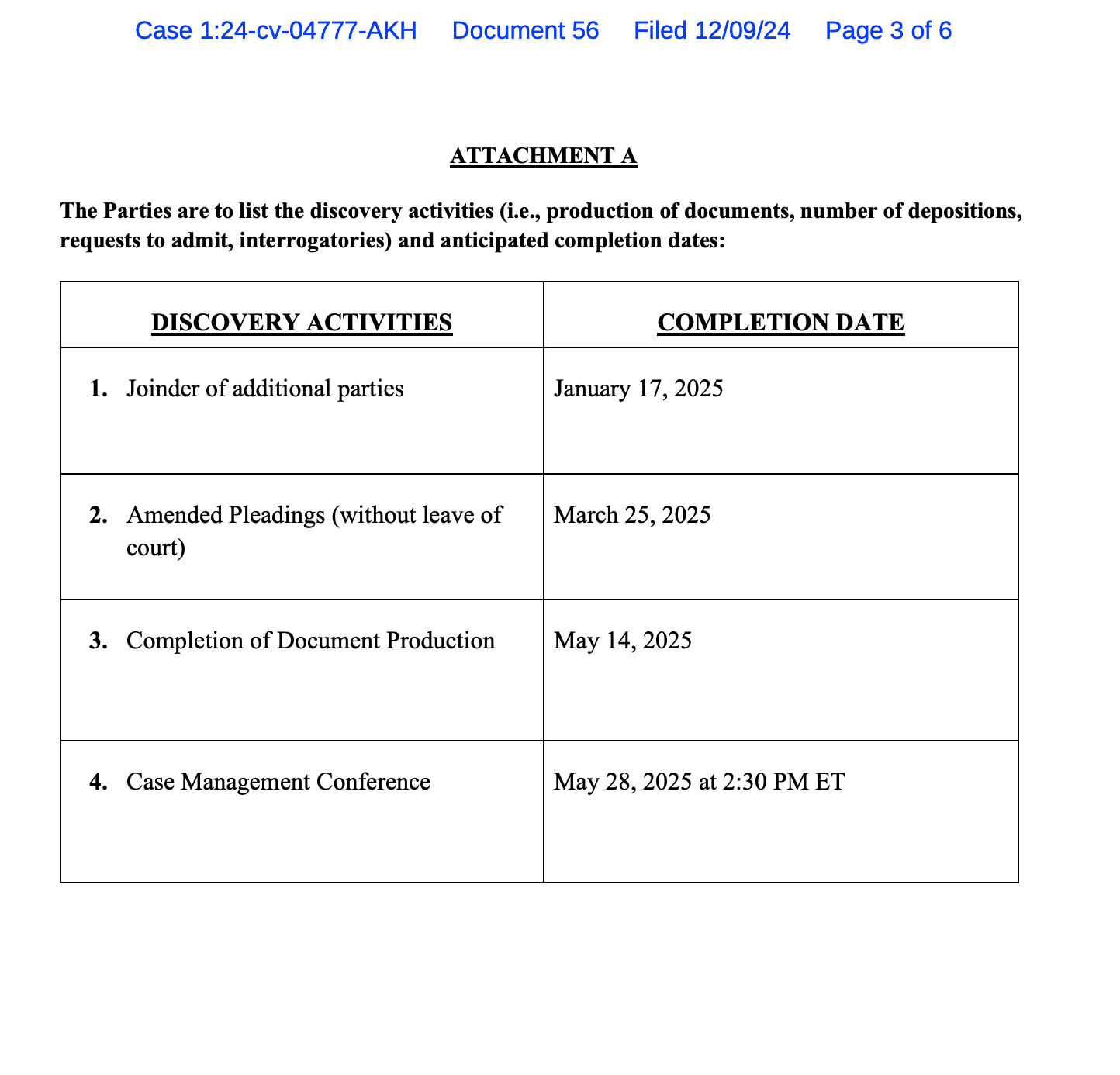 Judge Hellerstein issues Case Management Plan in UMG Recordings v. Udio