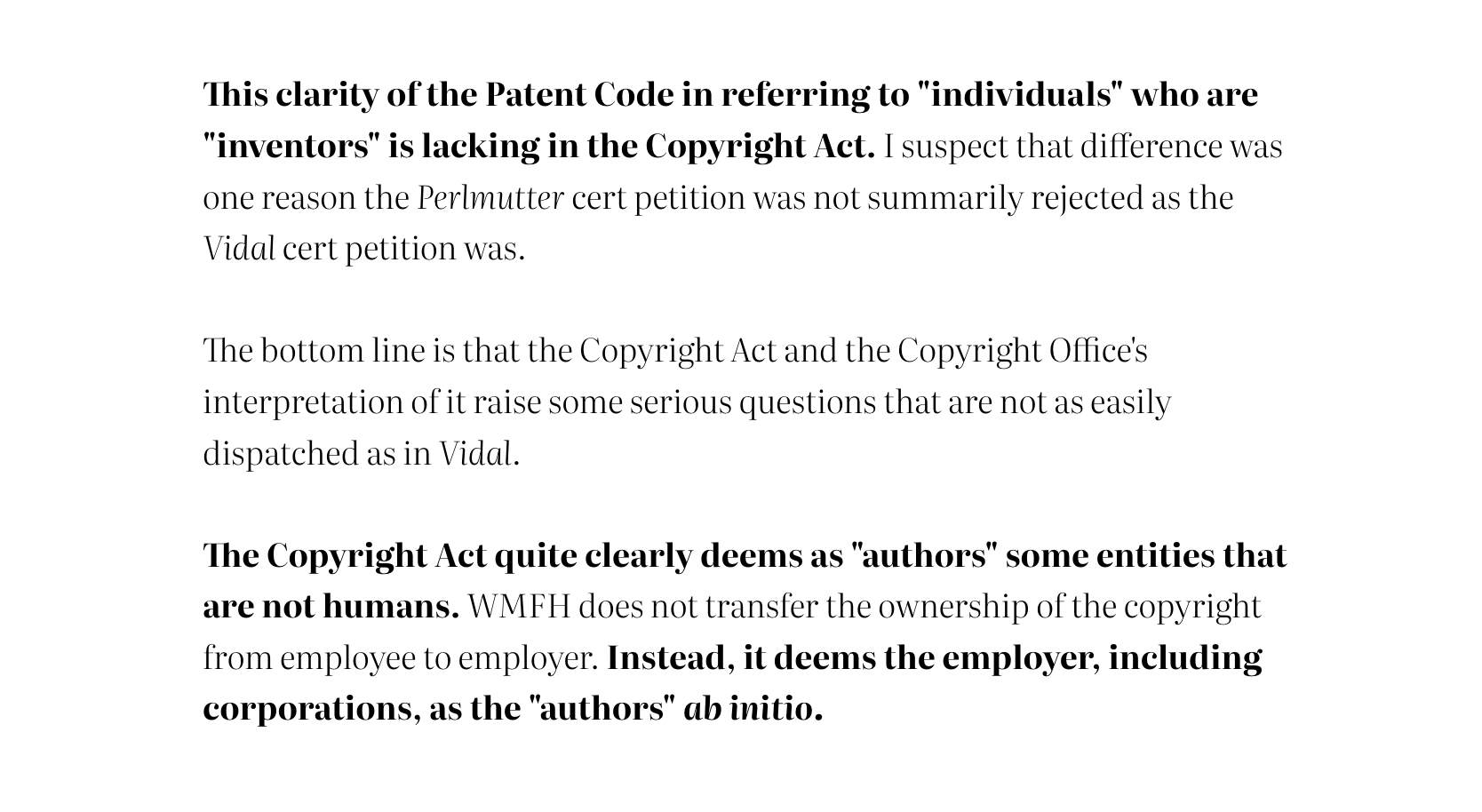 U.S. Supreme Court could take up its first AI case. Thaler v. Perlmutter involves question of  authorship & AI.